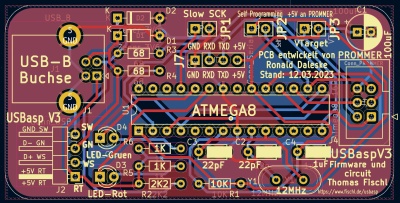 Bild 2a: USBasp V3 KiCad