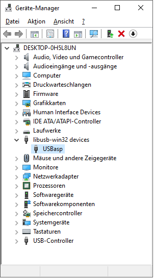 USBasp mit Treiber